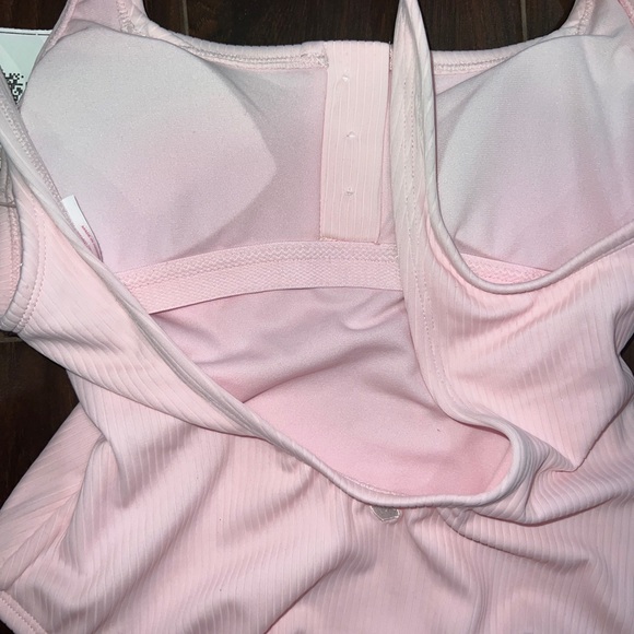 Stoney Clover Lane x Target Pink Ribbed Henley One Piece Swimsuit Size XS - Picture 8 of 10